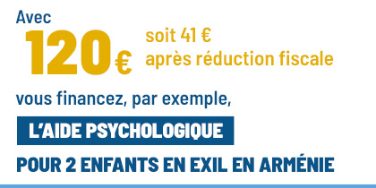 Avec 90€ vous financez 2 MOIS D’AIDE ALIMENTAIRE