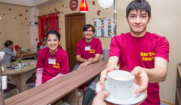 Ouverture d'un café social au Tadjikistan