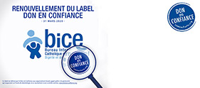 Renouvellement du label Don en Confiance pour le BICE